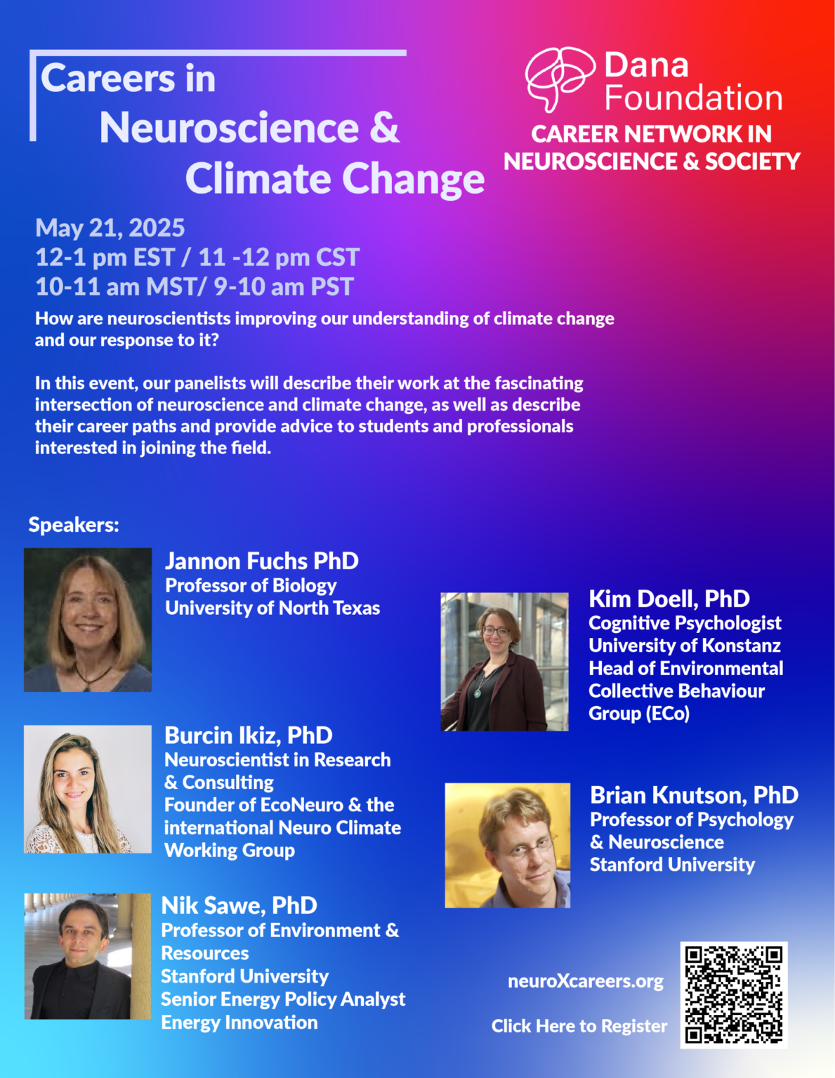 Careers in Neuroscience & Climate Change